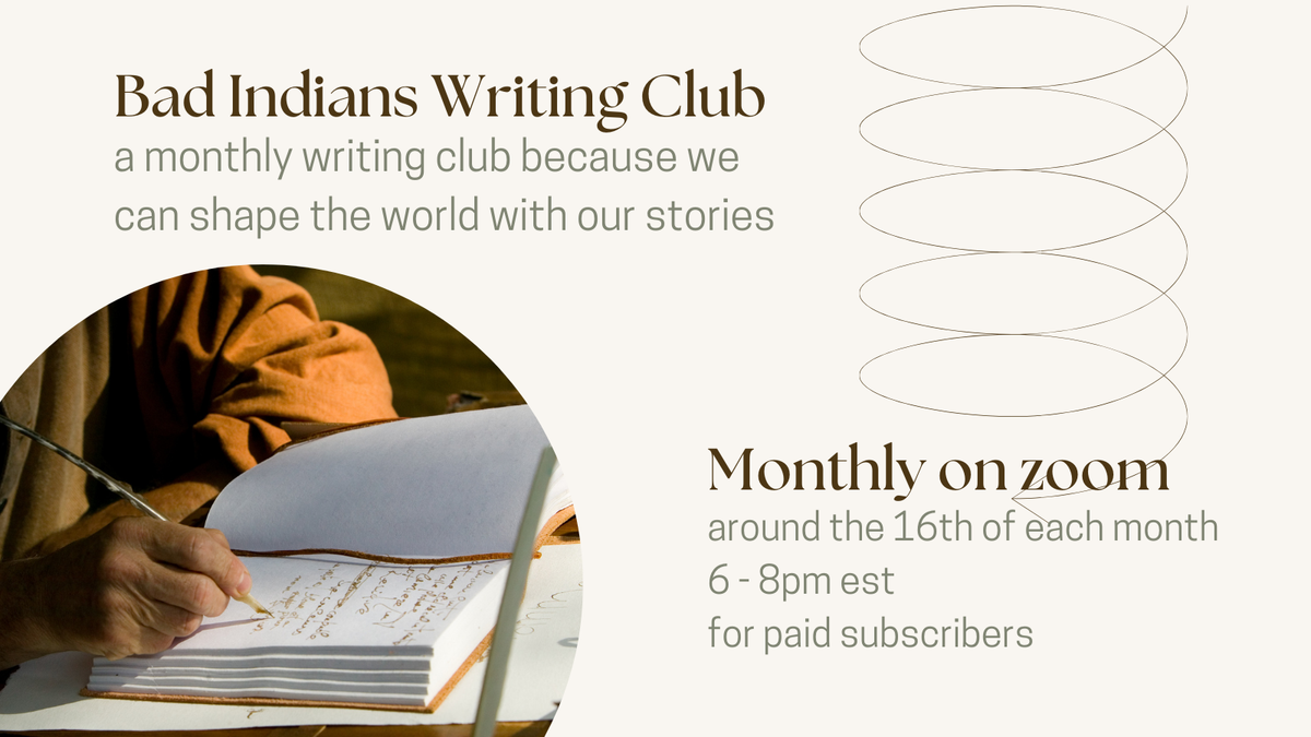 Bad Indians Writing Club